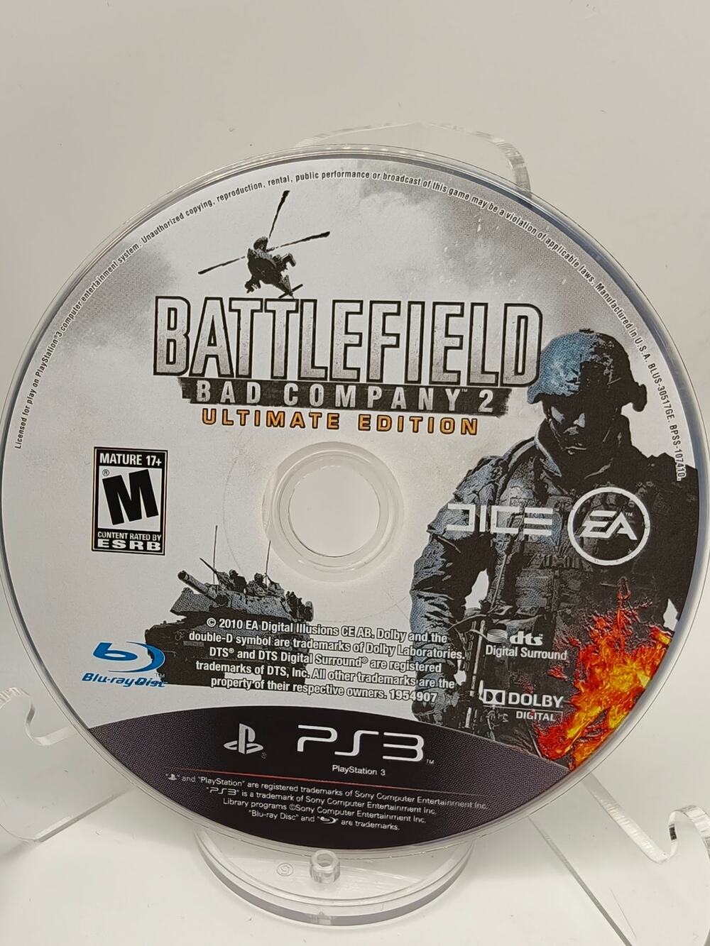 Battlefield Bad Company 2 Ultimate Ed (PS3) Disc - Tested